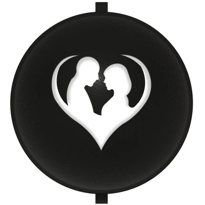 Golf - Stencil bóng golf dạng insert Valentine: Cặp đôi trong trái tim