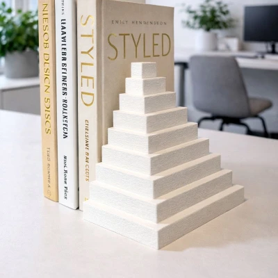 Chặn Sách Hình Kim Tự Tháp Cổ – Trang Trí Kệ Sách (Pyramid Bookstand)