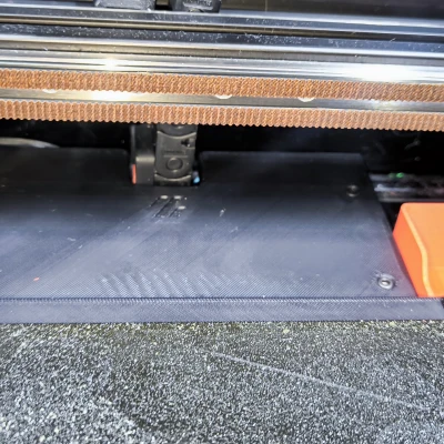 Voron bedpan tích hợp miếng chà silicone cho double nozzle