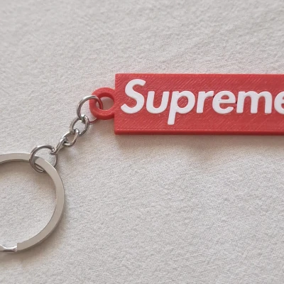 Móc khóa inlay phong cách Supreme (Chữ press-fit, không cần AMS)