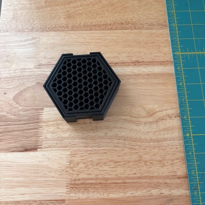 Bộ lót ly lục giác 3 thiết kế (Three design hexagon coaster set)