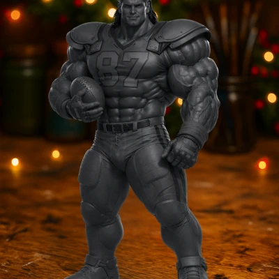 Football Titan – Tượng Chiến Binh Vận Động Viên Mạnh Mẽ