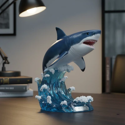 Tượng Mô Hình Cá Mập Mako (Statue)