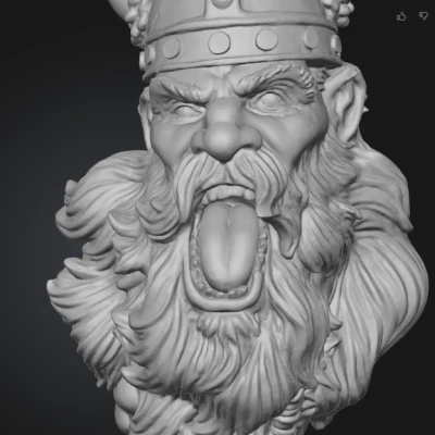 Craying Viking (Wallmount)