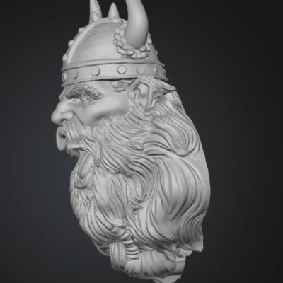 Craying Viking (Wallmount)