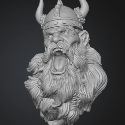 Craying Viking (Wallmount)