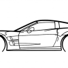 Tranh Treo Tường Silhouette Chevrolet Corvette C6 ZR1 - Thumbnail 2