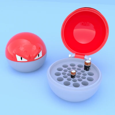 Hộp đựng pin Voltorb 100 viên cho AA - AAA in 3D