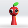 Sprunki OC Apple STL file 3D Model 3mf Multicolor Fanart - Thumbnail 1
