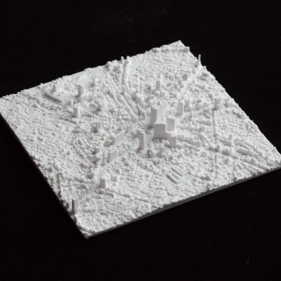 Bản đồ 3D Shibuya (Tokyo) từ dữ liệu LiDAR