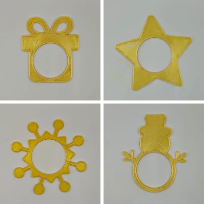 Vòng khăn ăn – 12 hình dáng mùa đông