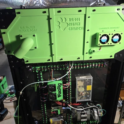 Rat Rig 3.1 Upper Rear Panel có cổng lọc 2in, temp sensor & filtered exhaust