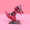 Mẫu 3D giá đỡ kính mát 553 Krookodile (Pokemon) - file STL - Thumbnail 2