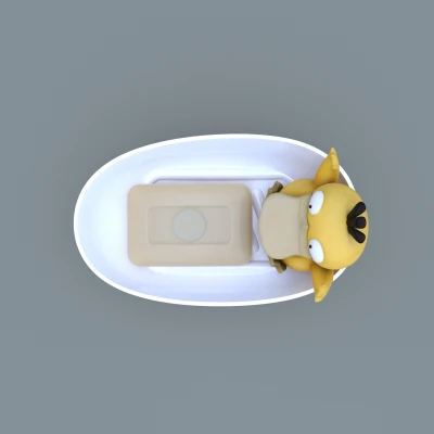Mẫu 3D 054 Psyduck Soap Dish