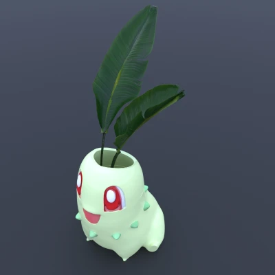 152 Chậu trồng cây Chikorita - 3D print