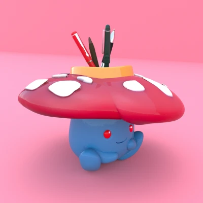 045 Vileplume Pen Holder - mẫu 3D