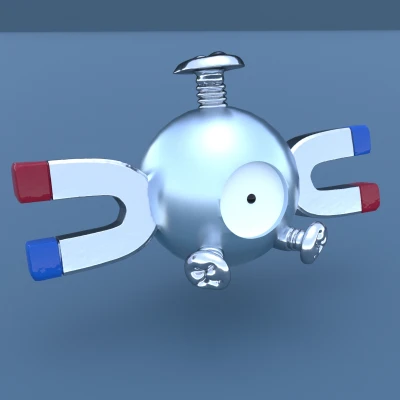 081 Magnemite – Nam châm tủ lạnh in 3D (file STL)