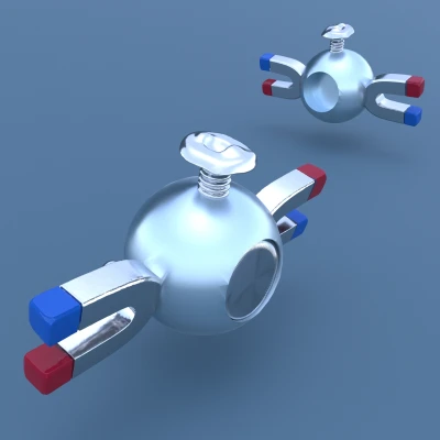 081 Magnemite – Nam châm tủ lạnh in 3D (file STL)