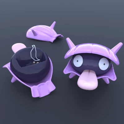 090 Shellder - hộp đựng trang sức Pokemon in 3D (STL)