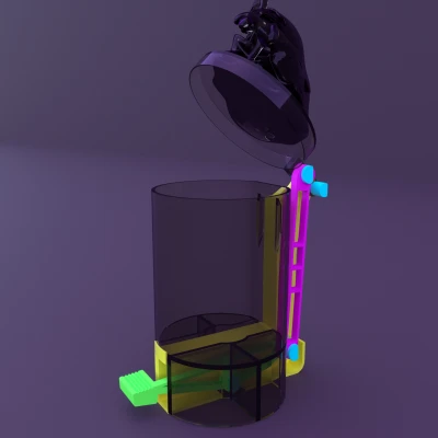 Mẫu 3D in được 069 Muk pedal bin Pokemon (STL)