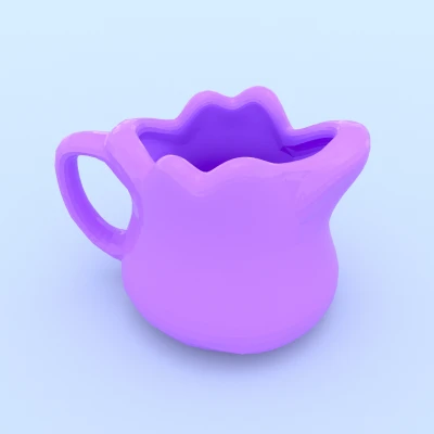 Mẫu 3D ly Ditto Pokemon (Ditto mug) 132 – STL/OBJ