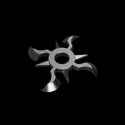 Phi tiêu Ninja 4 cánh V5 (Ninja Star 4 points V5)