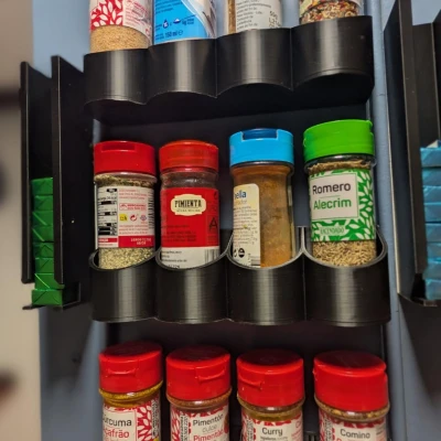 Kệ Gia Vị Treo Tường Dạng Lượn Sóng (Wave) / Organizer Nhà Bếp