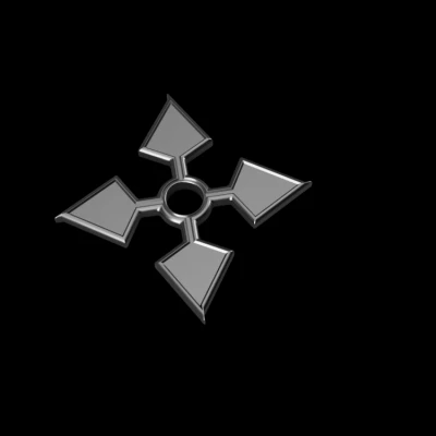 Ninja Star 4 points V3 – Phi tiêu ninja 4 cánh