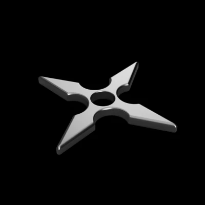 Ninja Star 4 points V1 (Phi tiêu ninja 4 cánh)