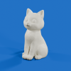 Sitting Cat – Mẫu mèo ngồi cartoon 3D dễ thương - Thumbnail 3