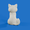 Sitting Cat – Mẫu mèo ngồi cartoon 3D dễ thương - Thumbnail 5