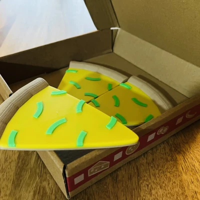 Lát Pizza với Ớt Chuông Xanh