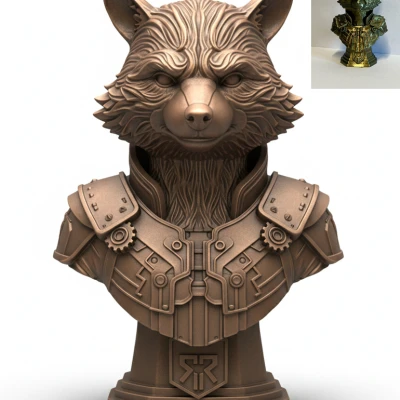 Tượng Bán Thân Rocket Racoon (Rocket Racoon Bust)