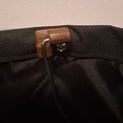 Ngàm kẹp thanh gia cường dây cho giỏ vải