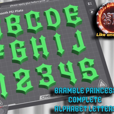 Bộ Chữ Công Chúa Bramble (Bramble Princess Letters)