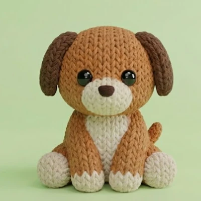 Chó Đan Len Dễ Thương (Cute Knitted Dog)