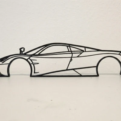 Tranh treo tường 2D Pagani Huayra (Pagani Huayra 2D Wall Art)