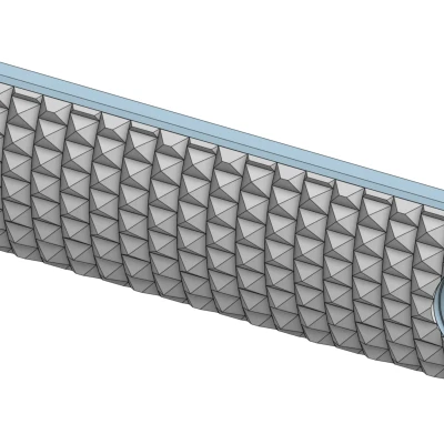 Ốp rail MLOK bản rộng 2 Slot – Diamond Grip Texture