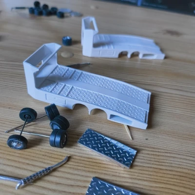 Dodge Pickup → Hauler – kit chuyển đổi Hot Wheels custom