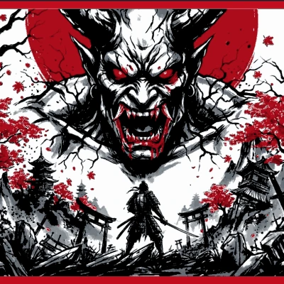 Blood moon oni Hueforge