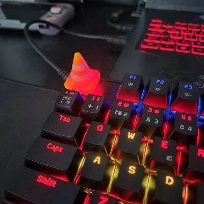 Keycap Cọc Tiêu Giao Thông - Tương Thích Cherry MX