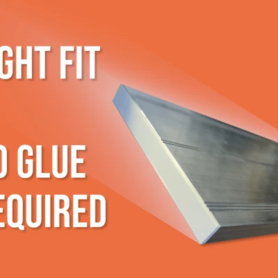 Nắp bịt đầu nhôm profile (160mm x 18mm)