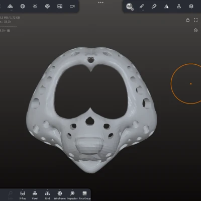 Base đầu Fursuit raccoon (chưa test)