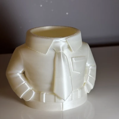 Ống Cắm Bút Áo Sơ Mi & Cà Vạt – Desk Organizer In 3D | Dễ In, Ít Supports