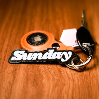 Móc khóa logo Sunday (Sunday Logo Keychain)