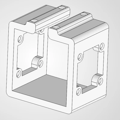 Áo gió/giá gắn quạt làm mát stepper - NEMA23 (Stepper Cooler Fan Jacket - NEMA23)