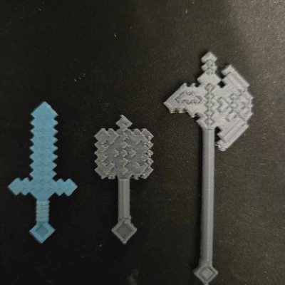 Halberd tương thích LEGO Minecraft