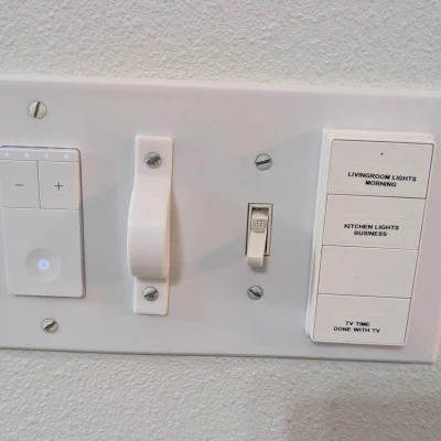 Bộ nới rộng switchplate/wallplate cho Blindsmart/Zemismart ZMR4 scene controller