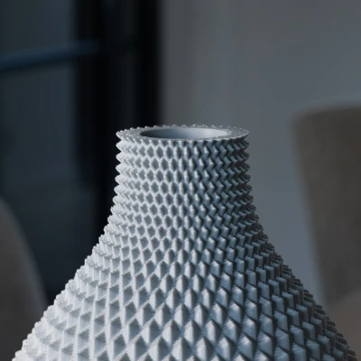 Bình hoa Vase MANON - Bình tròn họa tiết hình học