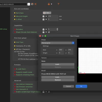 Prusa MK3S MMU2S cho PrusaSlicer